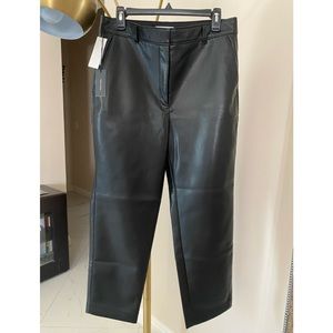 COPY - NWT ARITZIA black , Sz 12 cropped vegan leather pants .